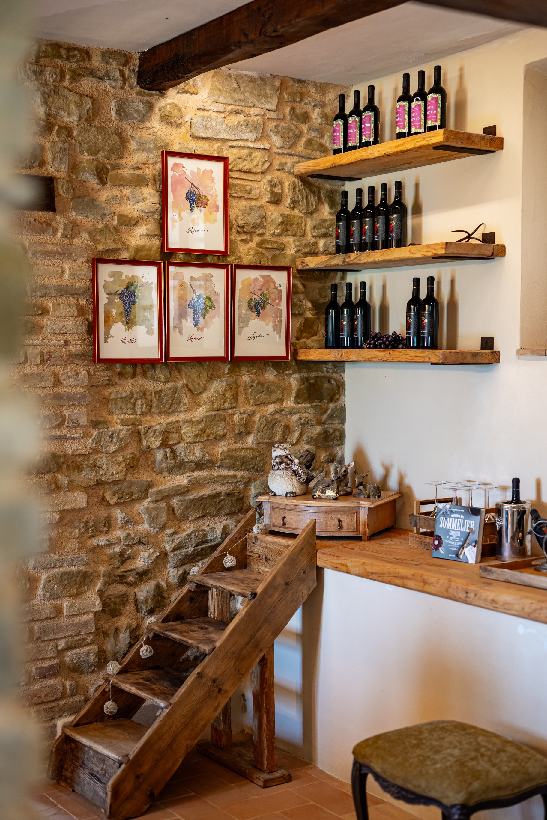 Dettaglio della sala da pranzo