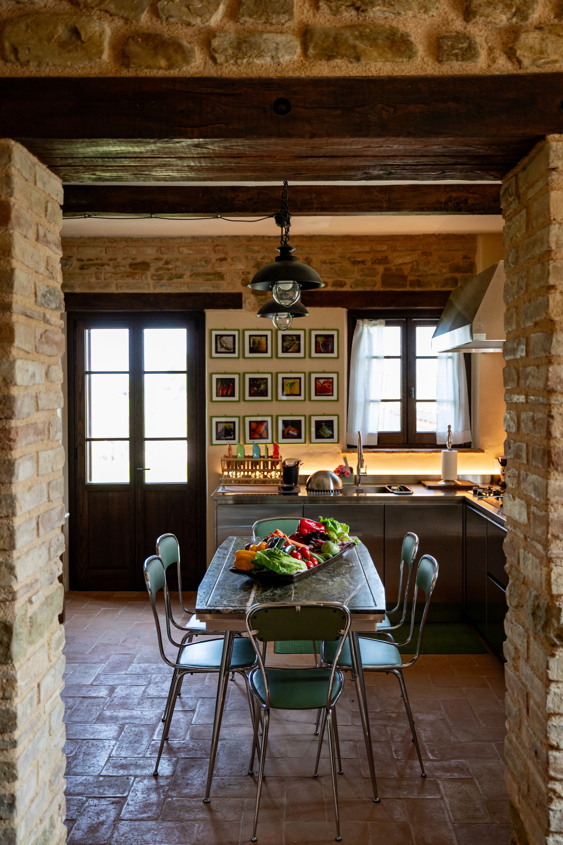 Cucina attrezzata del Casale Isidoro