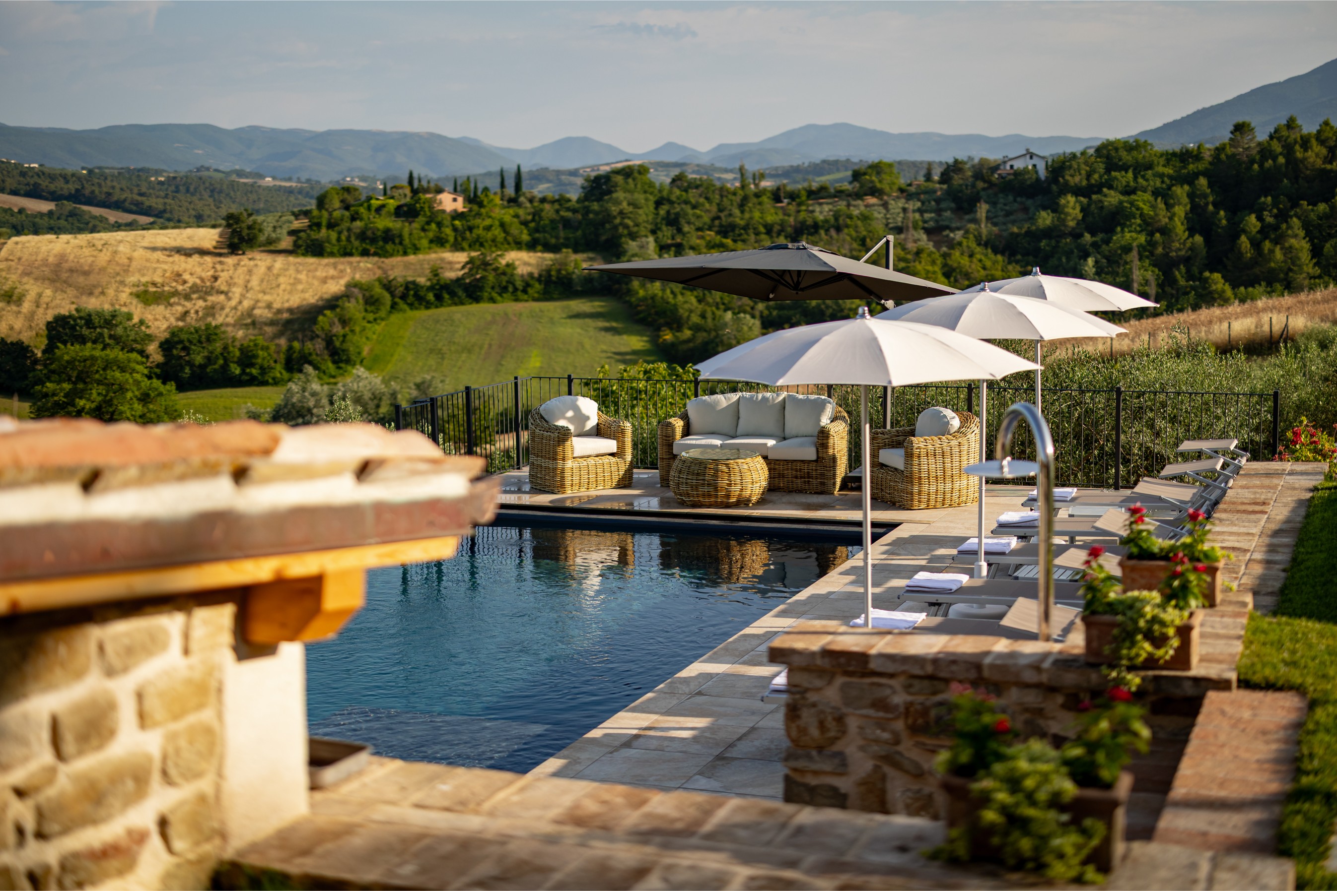 Dettaglio della piscina panoramica